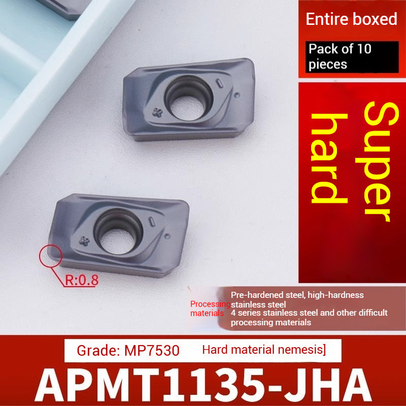 1026-CNC milling inserts APMT1135 carbide 1604 milling inserts fast feed R0.8 coated rough milling cutter grains Shandong Denso Pricision Tools Co.,Ltd.